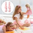 thumbnail image 4 of 2Pcs Soft Silk Roman Curly Doll Hair Wig, Clip Type Curly Hair Weft, for Doll Modification, 4 of 7