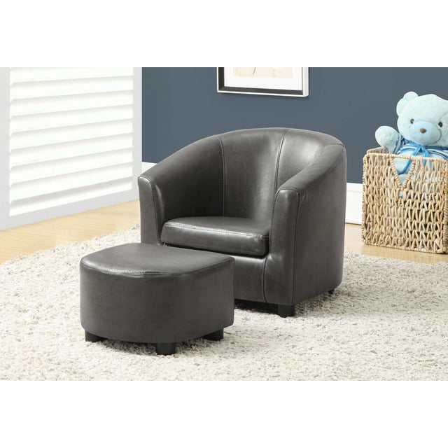 Monarch Specialties Ensemble de chaise juvénile, 2 pièces - grises