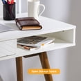 thumbnail image 3 of Modern Home Office Writing Desk, 42 Inch Computer Table Desk with Drawers, Simple Mid Century Modern Desk, 3 of 7