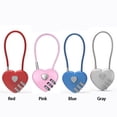 thumbnail image 3 of Langgg 2-Piece Heart-Shaped Combination Lock, Heart-Shaped Combination Durable, For Storage Day and Outdoor Combination red 06U(50CM), 3 of 6
