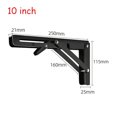 thumbnail image 2 of 8/10/12inch RV Folding Bracket Stainless Steel Triangle Storage Rack Fixed Brackets Campervan Motorhome RV Accessories ,Durable Material, 2 of 7