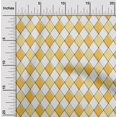 thumbnail image 2 of oneOone Polyester Spandex Yellow Fabric Argyle Craft Projects Decor Fabric Printed By The Yard 56 Inch Wide, 2 of 4
