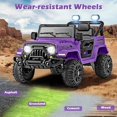 thumbnail image 4 of OLAKIDS Ride on Truck, 12V Battery Powered Electric Vehicle for Kids with Remote Control, Bluetooth, Power Display, LED Lights, Music Player, Ride on Toy for 3+ Boys Girls, 4 of 9