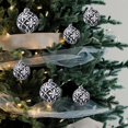 thumbnail image 4 of Meitianfacai Christmas Decorations Clearance 6 Hand Drawn Christmas Ball 6cm PVC Box Christmas Tree Decoration Pendant Christmas Window Display Ball Holiday Gift Black, 4 of 6