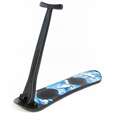 PRISP Trottinette de Neige Pliable pour Enfants avec Poignée Antidérapante; Planche de Type Planche à Neige avec Guidon