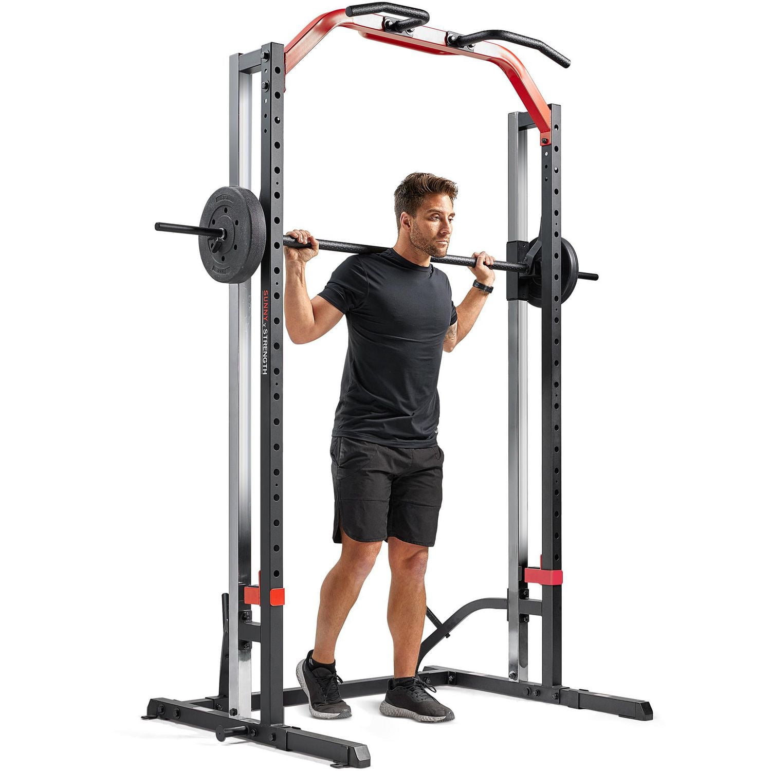 Sunny Health & Fitness Smith Machine Squat Rack Essential Series, Noir – SF-XF920020