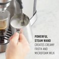 thumbnail image 5 of Calphalon Machine à Espresso Compacte Machine à Espresso pour la Maison avec Mousseur à Lait Acier Inoxydable, 5 of 5