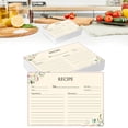 thumbnail image 4 of Recipe Card Stock,50 Sheets Recipe Cards,Double Sided Cards,Blank Cardstock Cards for Recording Recipes,Kitchen Diaries,Bridal Shower, 4 of 9