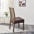 thumbnail image 1 of zanvin Waterproof Seat Covers For Dining Room Chairs Set , Leather Chair Seat Slipcovers Dining Chair Cover Removable Washable Chair Protctor Cover, Rear Covers, 1 of 2