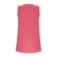 thumbnail image 3 of Women's Casual Square Neck Tank Top Pure Color Ruffle Detail Blouse for Spring Summer Daily Wear with Jeans Workout Set Fitted T Shirt Atmosphere Top Cleavage Cover plus Size Camisole Petite 3, 3 of 5