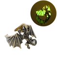 thumbnail image 2 of Little Flying Dragon Opening Ring Fashionable Dinosaur Luminous Ring Hip Hop Creative Jewelry, 2 of 9