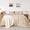 Sand, variant on Pink Duvet Cover Twin Size, 2 Pieces Pre-Washed Cotton-Like Durable Bedding Set with Button Closure, Includes 1 Duvet Cover 68x90 inches & 1 Pillow Cases, Comforter Not Included