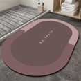 thumbnail image 2 of GROWTH TANK Super Absorbent Bathroom Rug Quick Dry Washable Diatomite Easy to Clean Bath Mat Oval, 2 of 7