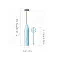 thumbnail image 2 of Linnome Multi Functional Egg Beater for Home Use Electric Milk Frother Coffee Foamer Cream Whisk Blue, 2 of 5