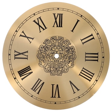 Shisuyan Aluminum DIY Clock Dial Roman Numeral Clock Dial Replacement Clock Dial Part Clock Accessory