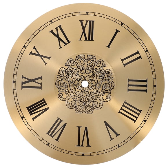 Shisuyan Aluminium Bricolage Horloge Cadran Chiffres Romains Horloge Cadran Remplacement Horloge Cadran Pièce Horloge Accessoire