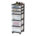 thumbnail image 1 of IRIS 6-Drawer Plastic Storage Cart with Organizer Top & Wheels, 1 of 7