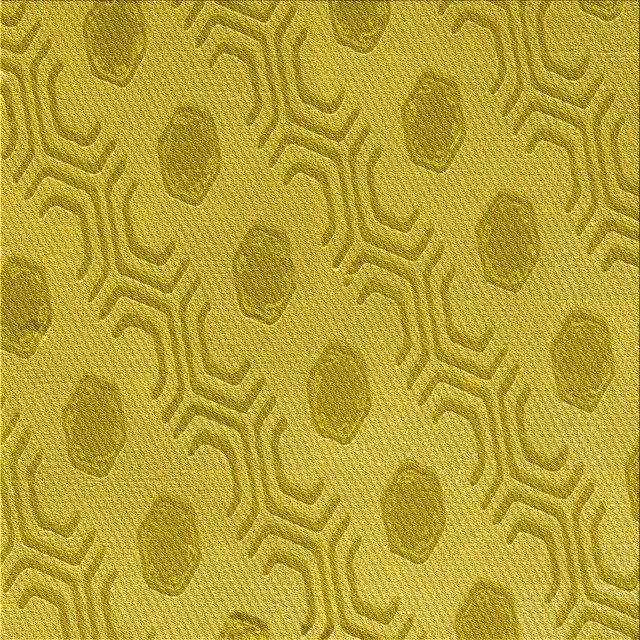 Ahgly Company Tapis d'Intérieur Lavables en Machine, Carrés Transitionnels Dorés Foncés, Carrés de 5'