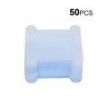 thumbnail image 2 of Embroidery Thread Winding Card Organizer Cross-stitch thread bobbin card Line Thread Bobbin Plastic Card, blue, 50pcs, 2 of 8