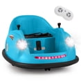 thumbnail image 1 of Gymax 12V Electric Kids Ride on Bumper Car Battery Powered Bumping Car w/ Remote Control Blue, 1 of 10