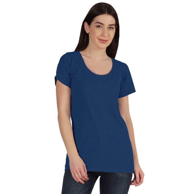Inkmeso Inkmeso T-shirt à Encolure Dégagée pour Femmes à Manches Courtes d'Été, T-shirt Basique