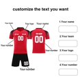 thumbnail image 4 of Custom Football Kit Set for Adult and Child, Name Number Team Logo DIY Family Match Personalized Jersey Shirt Shorts Set, Dad and Son Matching Outfits Watermelon Red M, 4 of 6