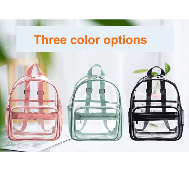 Agiferg PVC Large Capacity Transparent Backpack School Bag Beach Bag Waterproof Bag