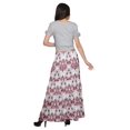 thumbnail image 4 of Moomaya Printed Rayon Cold Shoulder Crop Top And Skirt Ethnic Set For Women, 4 of 6