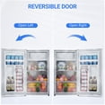 thumbnail image 4 of QinaQin Réfrigérateur Compact à Porte Simple de 3,2 Pi3 avec Congélateur Mini-Frigo, 4 of 7