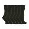 thumbnail image 1 of Gentle Grip - 6 Pairs Ladies Gentle Grip Non Elastic Crew Socks, 1 of 2