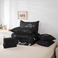 thumbnail image 4 of YST Psychedelic Galaxy Comforter Set Constellations Bedding Set, 7 Count, Black and White, 4 of 4