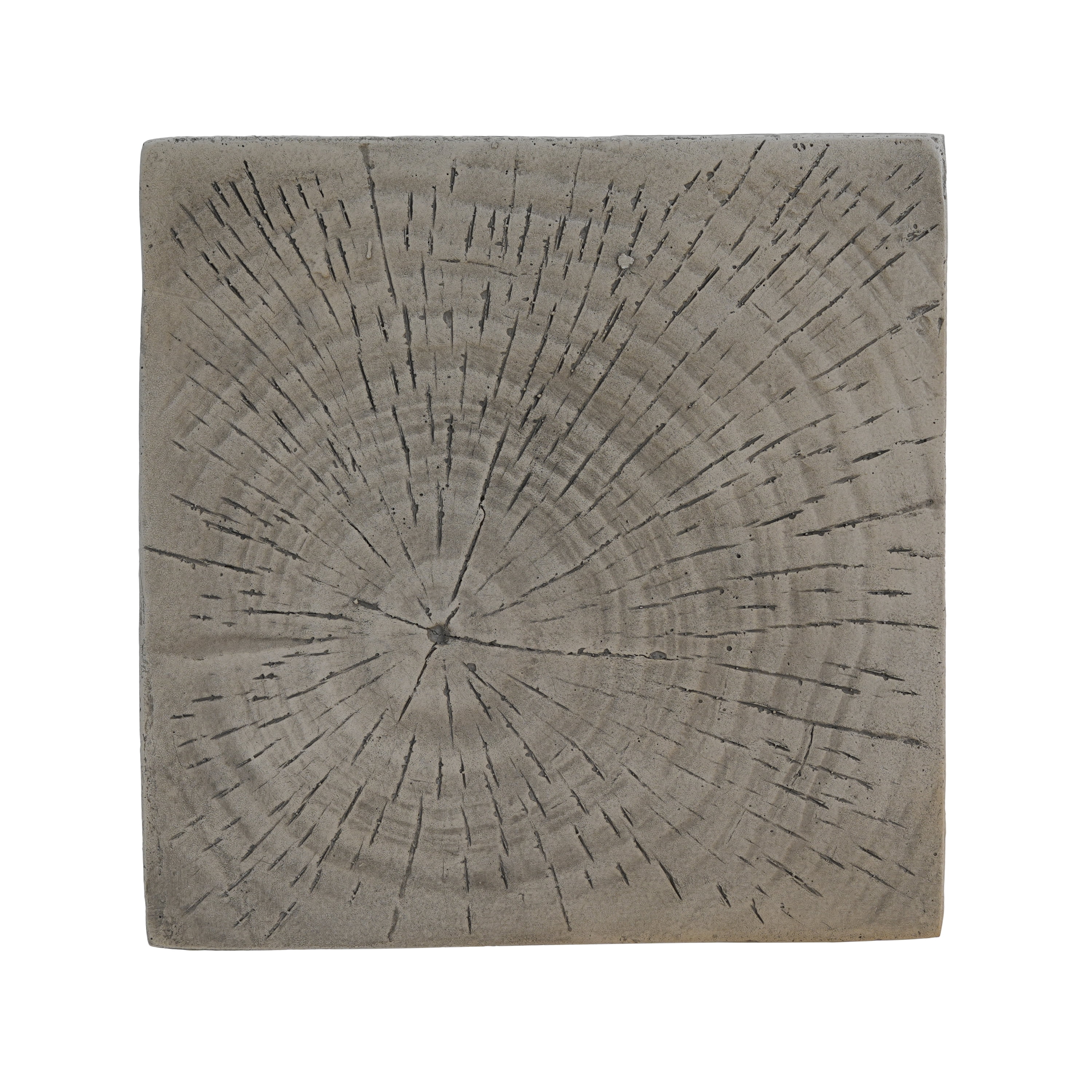 Table d'appoint Noble House en MGO gris pâle, design géométrique torsadé, gris pâle