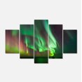 thumbnail image 2 of Green Northern Lights Aurora - Large Abstract Canvas Wall Art, 2 of 3