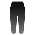 thumbnail image 4 of Yuyuzo Womens Capri Pants High Waisted Drawstring Sweatpants Running Gym Cropped Trousers with Pockets, 4 of 6