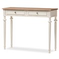 thumbnail image 1 of Baxton Studio Marqueterie Table pour Console en Chêne Vieilli et Blanchissant PRL15VM(AR)/M, 1 of 8