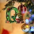thumbnail image 3 of Nilvkv 26 Letters Christmas Tree Decoration Pendant Christmas Tree Ornaments Personalized DIY Christmas Ornaments Christmas Decoration Xmas Tree Hanging Decor Feature, 3 of 6