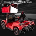 thumbnail image 4 of OLAKIDS 2 Seater Kids Ride on Car, 12V 4WD Licensed Lamborghini Veneno Powered Electric Vehicle with Hydraulic Doors, Rocking Mode, Adjustable Speeds, Remote Control, MP3, Headlight, 4 of 9