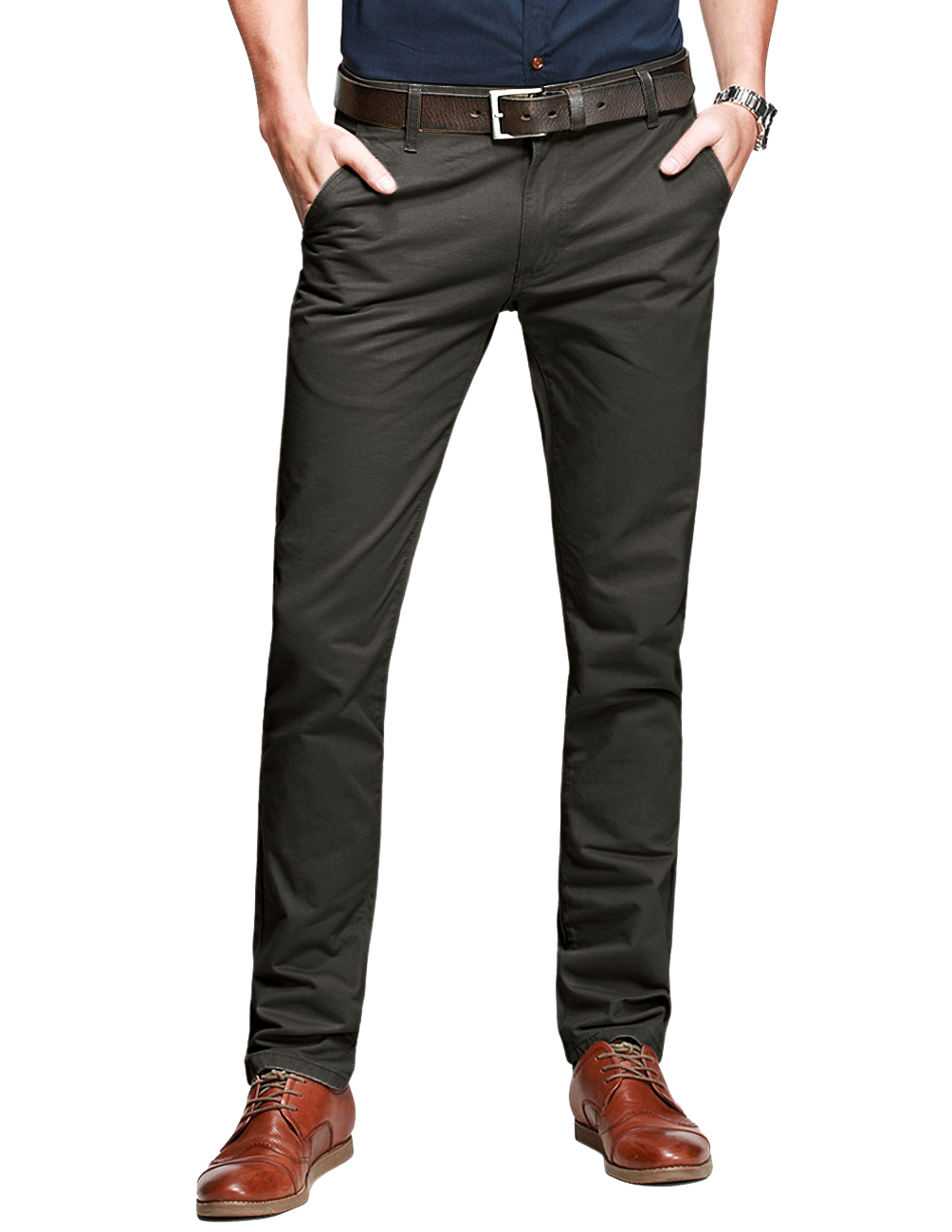 Matchstick Men's Casual Comfy Elastic Pants