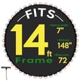 thumbnail image 1 of Yescom Tapis de Remplacement pour Trampoline Anneau 72V pour Cadre de Trampoline 14 Pouces Ressort 7 Pouces Résistant aux UV Extérieur Jardin, 1 of 9
