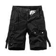 thumbnail image 1 of Birdeem Mens Summer Fashion Solid Color Casual Shorts Multi-Pocket Cargo Shorts, 1 of 12
