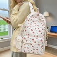 thumbnail image 3 of Floral Backpack for Girls - Lightweight Travel Daypack Cute Flower Rucksack with Large Capacity Ideal for School and Commute, 3 of 3