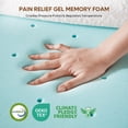 thumbnail image 3 of 4" Full Mattress Topper with Removable Fitted Cover | Ice Cooling Silk Fabric | Bestier High-Density Gel Memory Foam Bed Topper, 3 of 10