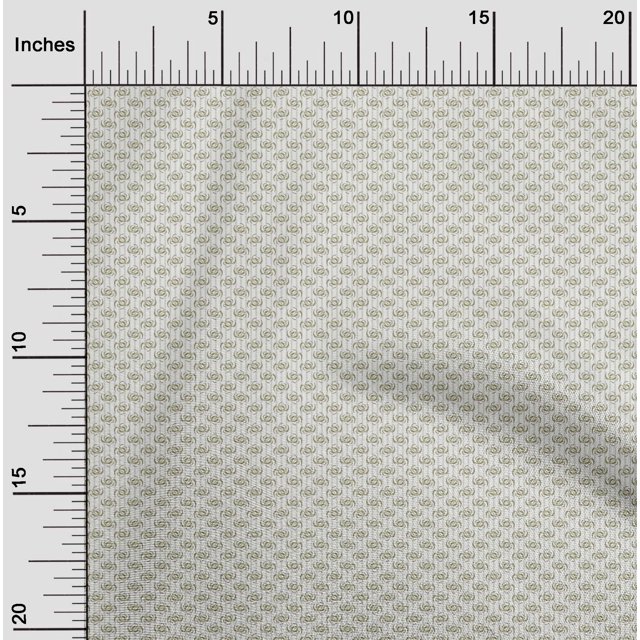oneOone Cotton Poplin Olive Green Fabric Geometric Small Sewing Craft Projects Fabric Prints By Yard 42 Inch Wide