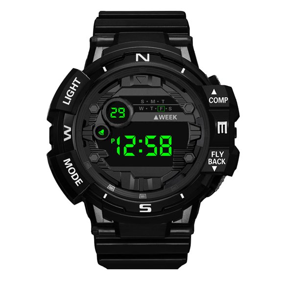 KAKOWELY Fashion Stopwatch Luminous Electronic Watch Sports Watch Student Strap Watch,9.96X"X1.81"X0.63"