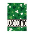 thumbnail image 1 of St. Patricks Day St. Patrick's Day Garden Flag Four Leaves, 1 of 5