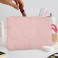 thumbnail image 1 of Chmadoxn Office Storage & Organization, Woolen Knitted Bag Striped Color-blocked Cosmetic Bag Pattern Cosmetic Bag Portable Cosmetic Bag Ins-style Pencil Case Polyester makeup pouch, 1 of 6