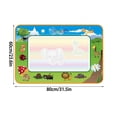 thumbnail image 2 of SIYTUAU Large Ocean Theme Water Drawing Board Painting Mat 39.4X31.5 Inches Mess Free Reusable Canvas Educational Children Art Activity Tool E, 2 of 8
