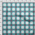 thumbnail image 3 of oneOone Cotton Flex Fabric Check Ikat Print Sewing Fabric BTY 40 Inch Wide, 3 of 4