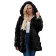 thumbnail image 1 of Pompotops Manteau Chaud en Fausse Fourrure pour Femmes Veste d'Hiver Col Rabattu, 1 of 1