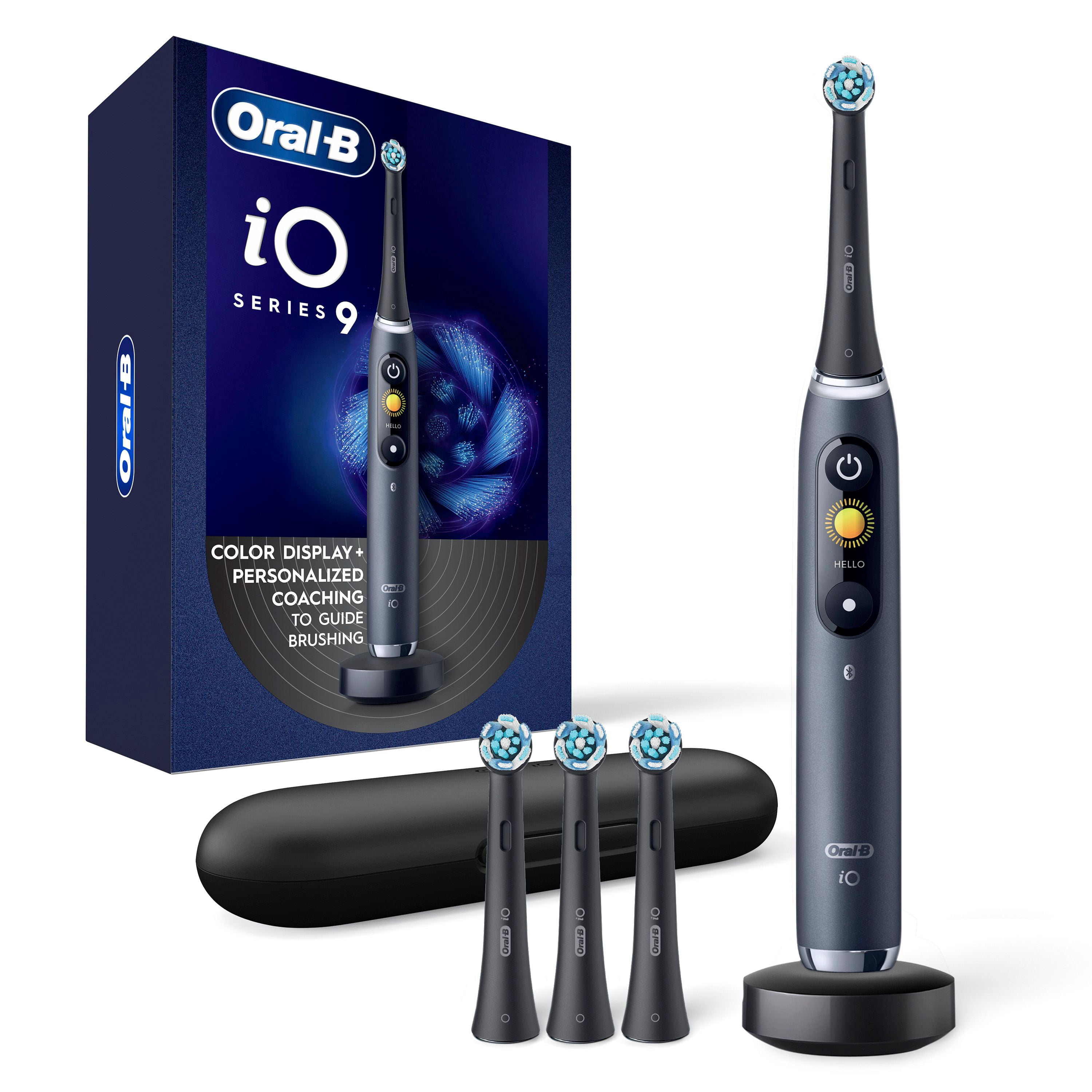 Oral-B iOシリーズ9 ブラックオニキス 本体 Oral-B iO Series 9 Electric Toothbrush with 4 Brush Heads, Black